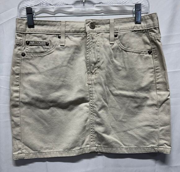 L.e.i. Pants - l.e.i. Khaki Mini Skirt Juniors Size 3 Utility Preppy 90s Grunge 100% Cotton